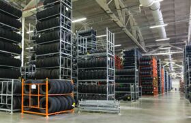 Automation in tyre storage