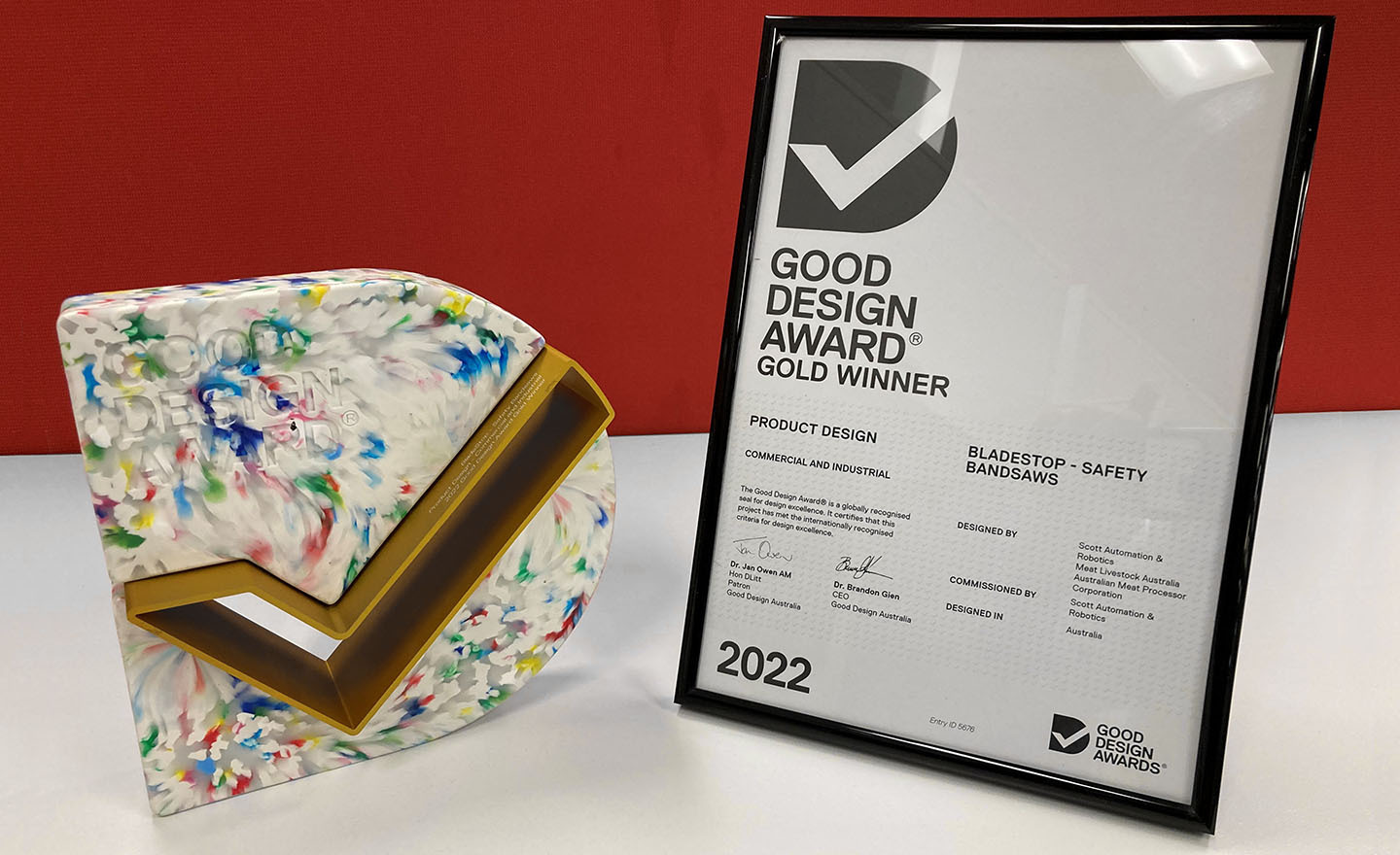 BladeStop Good Design Award